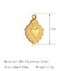 3Pcs Bee/Violin/Coconut Palm/Hearts Charms Stainless Steel Necklaces Bracelet Pendants Handmade Craft DIY Jewelry Making Finding