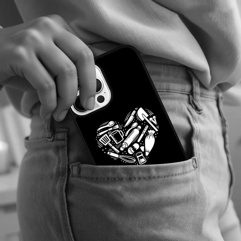 Baking Cooking Utensils Chef soft Phone Case For iPhone 17 Air 15 16e 14 13 Pro Max Coque 12 11 Pro Max PLUS cover