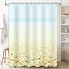 Modern Cute Dog Print Shower Curtains Home Decor Waterproof Pet Bathing Room Decoration Shower C