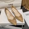 2024 New Hot Shoes for Women Luxury Pumps Fashion Rhinestone High Heels Shoes Ladies Party Casual Dress Shoes Big Size