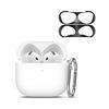 [2024 Enhanced Version] ELYBYYLE for AirPods 4 Case [Dust Guard Included] Sony Wireless Earphones Silicone Protective Case for AirPods 4 Scratch