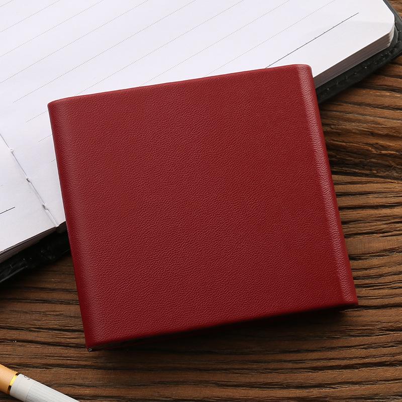 Fashion Metal Cigarette Box Portable Flip Leather Wallet Case Smoke Accessories Gift for Men and Women Cigarette Accessories