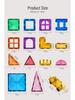 Stained Glass Magnetic Building Blocks Set - 100-Piece Educational Toy for Kids