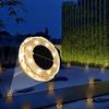 4 Pièces Lumières Solaires de Sol Éclairage Paysager pour Texture Diamant Encastrables Jardin Cour Chemin