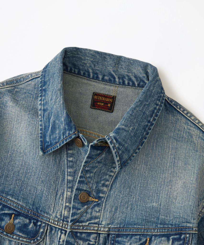 Outstanding 50S Western Rider Selvedge Jacket_L.Blue