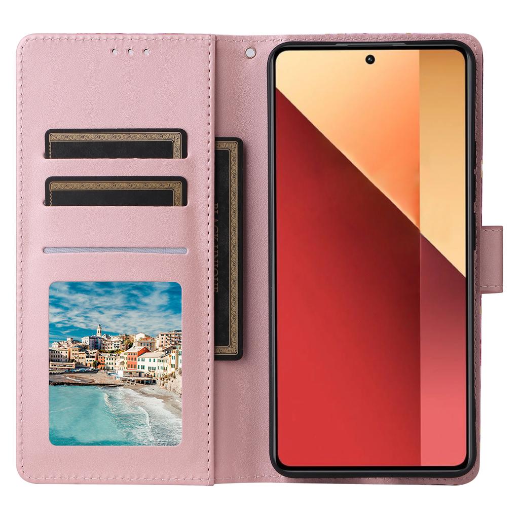 For Xiaomi Redmi Note 13 Pro 4G/Poco M6 Pro 4G Leather Flip Cover Marble Pattern Stand Wallet Phone Case
