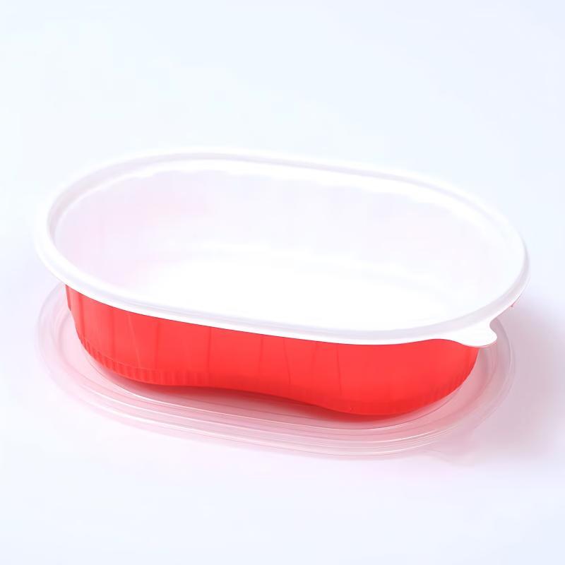Disposable Oval Microwavable Takeaway Food Containers 580ml