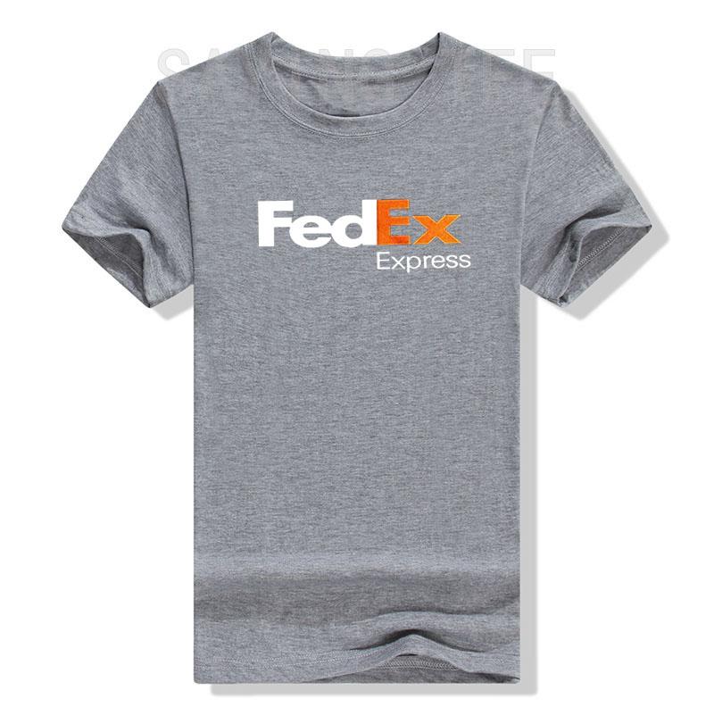 FedEx Unisex Mode Kurzarm Rundhals T-Shirt Grafik-Tees Lässig für Männer Frauen Lustige Blusen Baumwolle Arbeitskleidung Geschenke