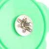 Plastic Material Parrot Mirror Stand Toy Flower Shape Bird Cage Mirror Toy  For Budgie