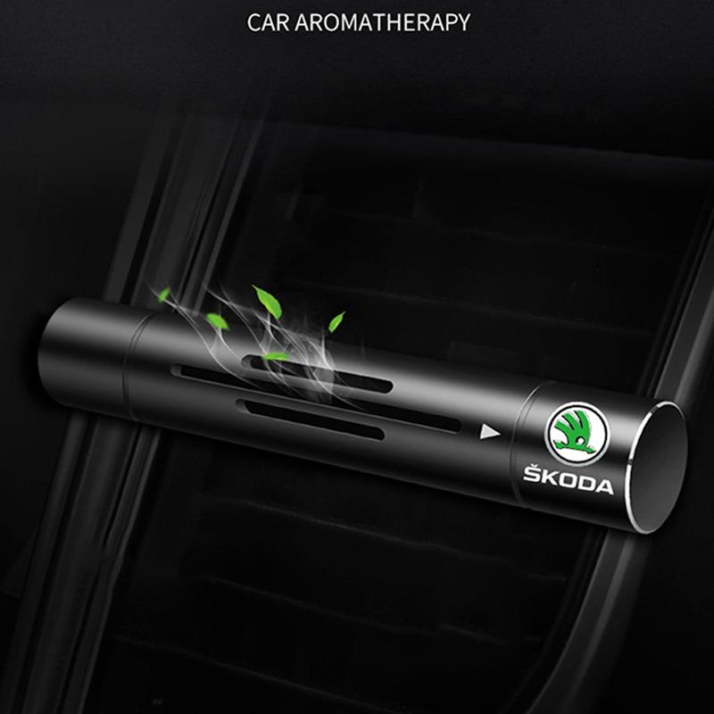 Auto Interior Car Air Freshener Outlet Air Vent Perfume Diffuser For Skoda Octavia Superb Rapid Kodiaq Karoq Fabia Kamiq Roomster Citigo