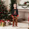 Christmas Print Cute Family Set Pajamas, Home Clothes, Family Set Long Sleeve Top Pants Set