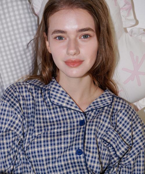 [OFF HOUR] Arden Peach Fluff Long Sleeve Pajama Set [Shipped from Korea] 100% Authentic