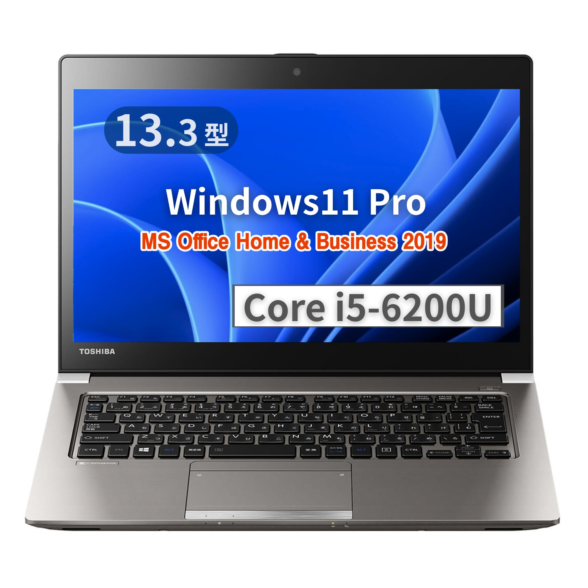 

Відновлений ноутбук Toshiba R63 6-го покоління Windows 11 MS Office Wajun 16 ГБ 512 ГБ SSD, 13,3-дюймовий, процесор i5-6200U, Pro, 2019, веб-камера, Wi-Fi,