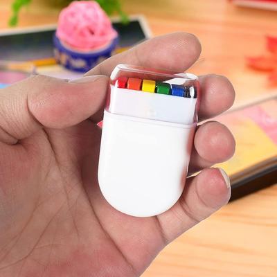 6 Color Rainbow Crayon Face Paint for Halloween and World Cup, Erasable and Creative