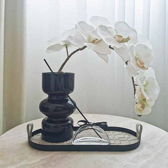 Light Luxury Phalaenopsis Artificial Floral Arrangement for Dining Table Decoration