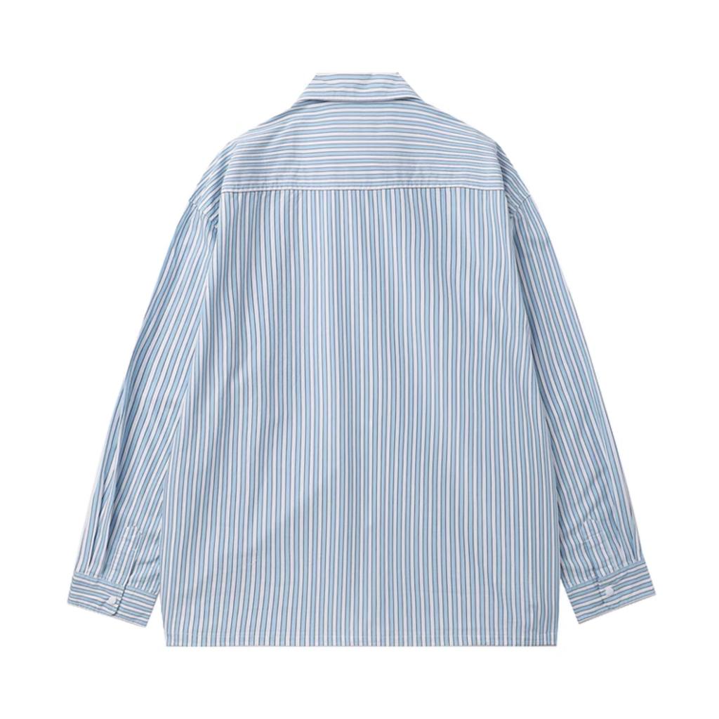 Carhartt WIP Sport Versatile Trendy Minimalist Striped Color Block Classic Retro Comfortable Fashion Long Sleeve Shirt Men Shirts CHXSRA241009O-1