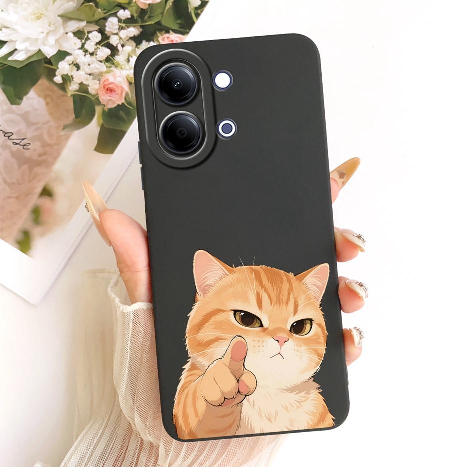 For Vivo Y05 4G Case New Luxury Bow Love Heart Painted Cover Soft TPU Phone Case For Vivo Y11d Y 05 VivoY05 VivoY11d Fundas Bags