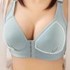Front Closure Bra Women Gather Plus Size Thin Underwear Without Steel Ring Push Up Bralette Sexy Invisible Sensual Lingerie
