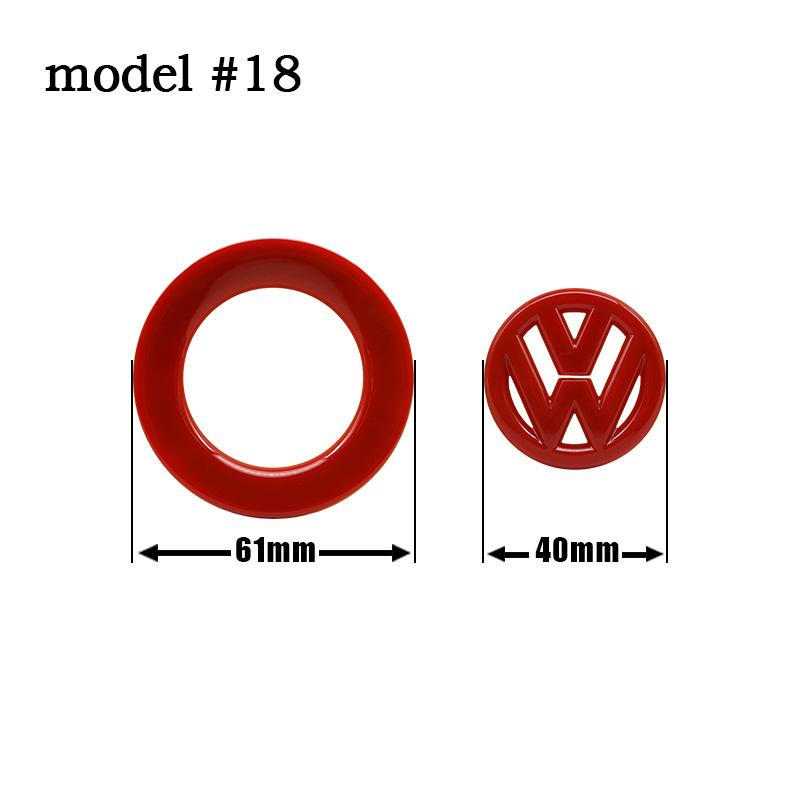 FD02-Car Styling Steering Wheel Logo Decoration Stickers For Volkswagen GTI Polo Golf Passat Scirocco Jetta Beetle Tiguan Accessories