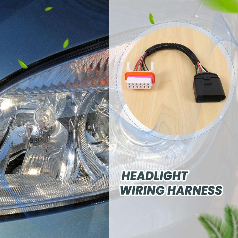 Headlight Wiring Harness Replacement Lamp Xenon Front Connector Spare Part for 4.5L 2003-2006 955-631-239-11 95563123911