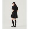Covernat Ss26 Polo Neck Solid Color Soft Loose Comfortable Fashion Summer Short Sleeve Dress Women dress CO2601OP71BK
