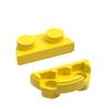 MOC 10 PEÇAS 1745W Semicírculo Curto Com 2 Furos Blocos de Construção Placa de Arco Circular Compatível Brinquedo de Partículas Presentes de Aniversário para Crianças