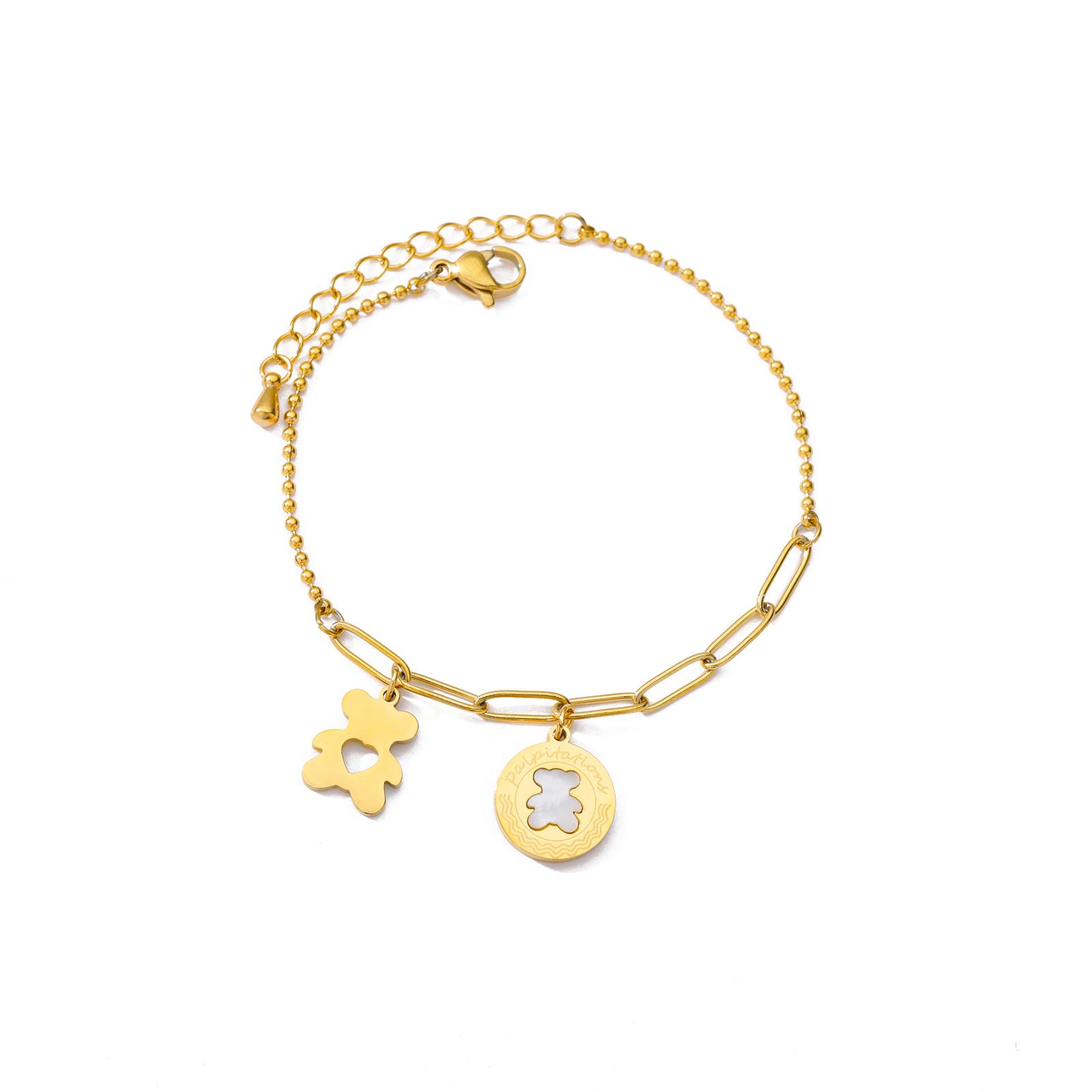 

Zircon Turkish Eye Bracelets For Women Stainless Steel Blue Evil Eyes Lucky Couple Charm Bracelet Geometric Jewelry Gift