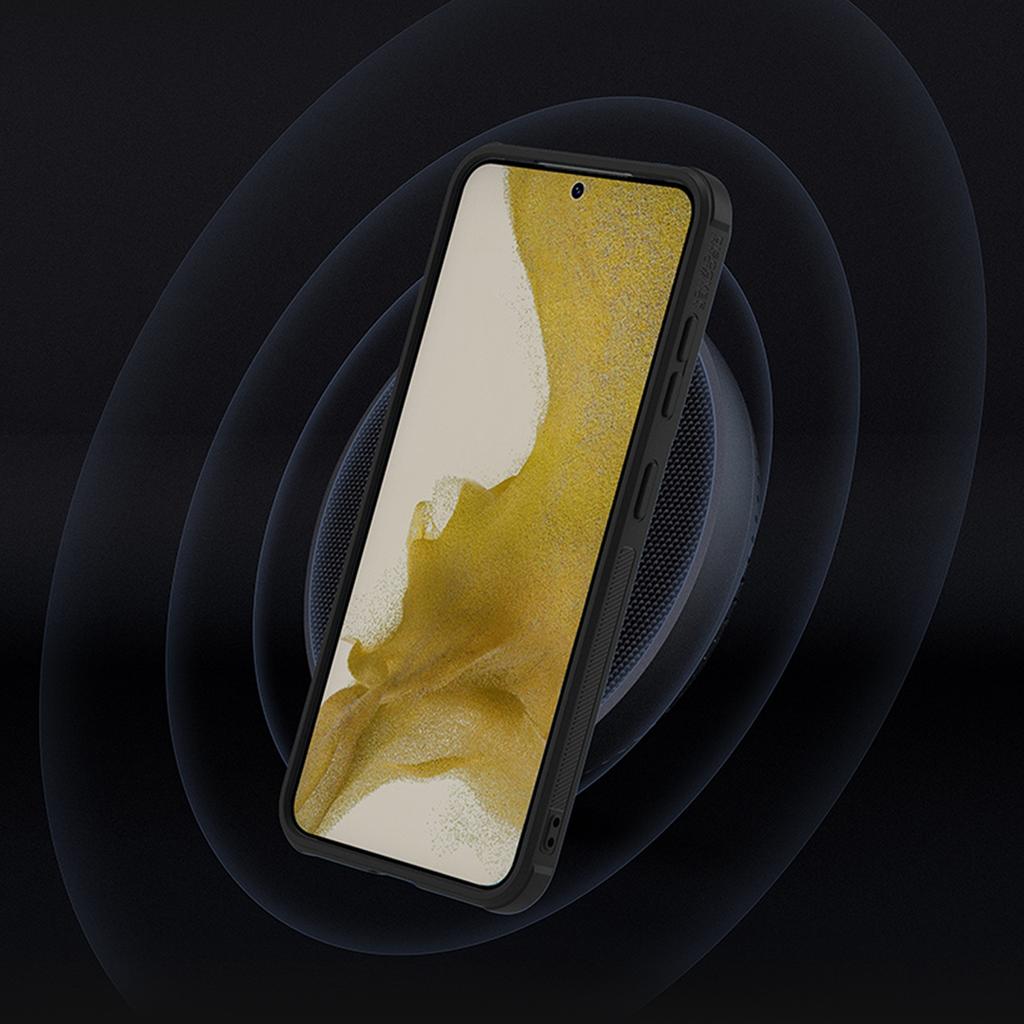 Nillkin Robustes Texturiertes Case für Samsung Galaxy S23 mit Kameraschutz - Schwarz