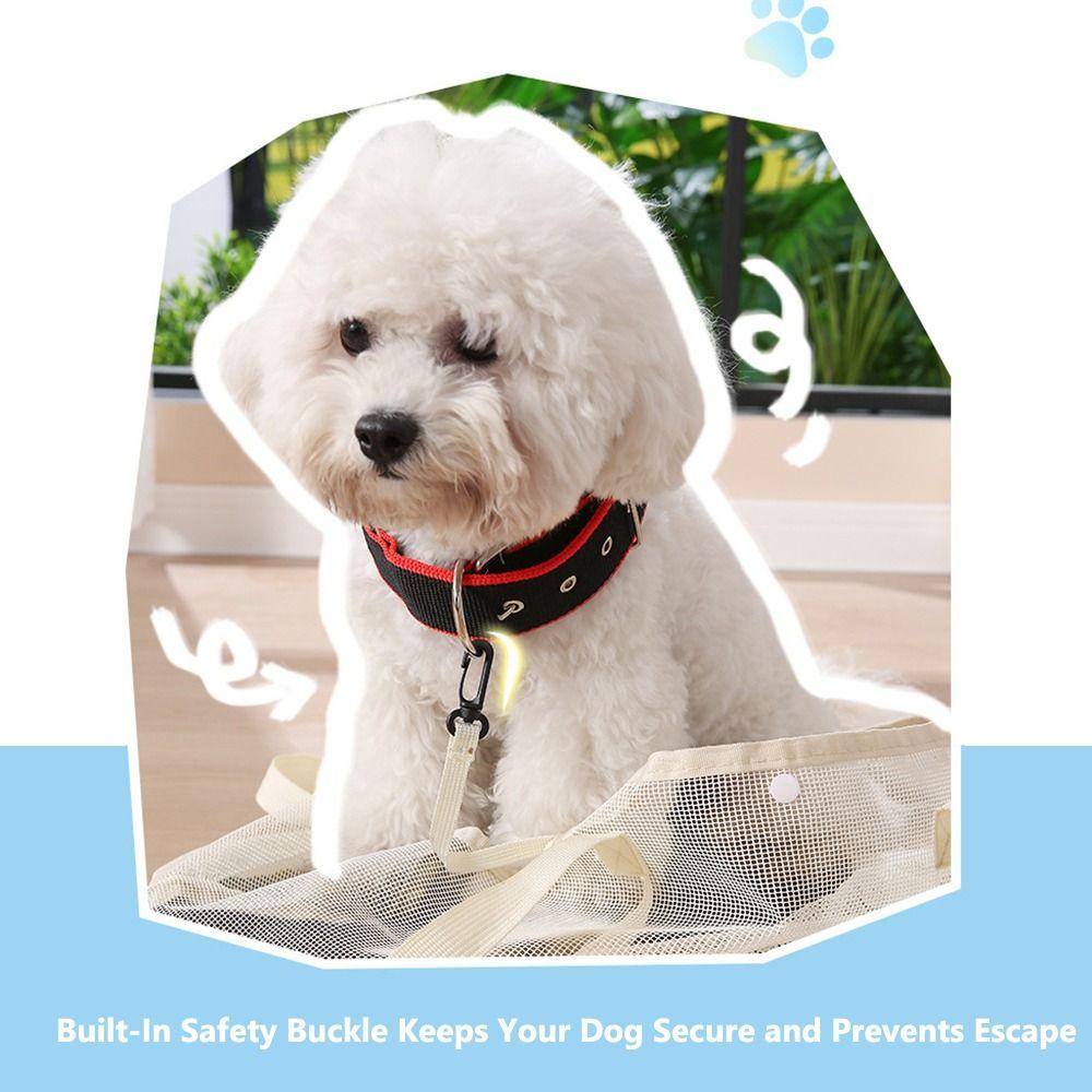 Breathable Mesh Pet Carrier Bag Portable Dog Travel Bag Foldable Pet Tote  for Dogs and Cats