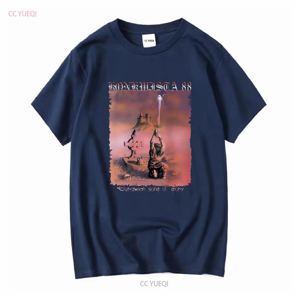 Nové Evropské tričko slávy KONKWISTA 88 Klasické tričko Muž Žena S 5XL dlouhý nebo krátký rukáv vintage Prané Prodyšné Stylové