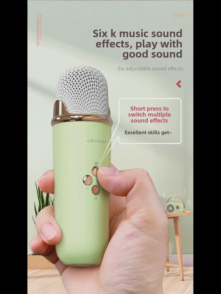 Retro Bluetooth KTV Microphone & Speaker: Portable Wireless Birthday Gift for Girls