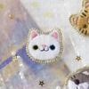 Cat Brooch DIY Embroidery Stitches Practice Kit with Embroidery Hoop Starter Embroidery Kit Needlepoint Kit for Beginners Adults
