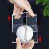 80mm Acrylic Baseball Display Box Dustproof Lightweight Protective Holder for Baseball Souvenir Gift Collection