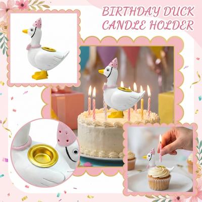 Portavelas para Pastel, Suministros para Fiesta de Cumpleaños, Bonito Soporte Decorativo, Candelabro, Adecuado Para Celebraciones. Diámetro del Agujero para Vela: 1,2 cm/0,4 pulg.