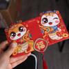 6 Slots Snake Year Folded Red Envelope Blessing Lucky Money Pockets  Wedding Birthday