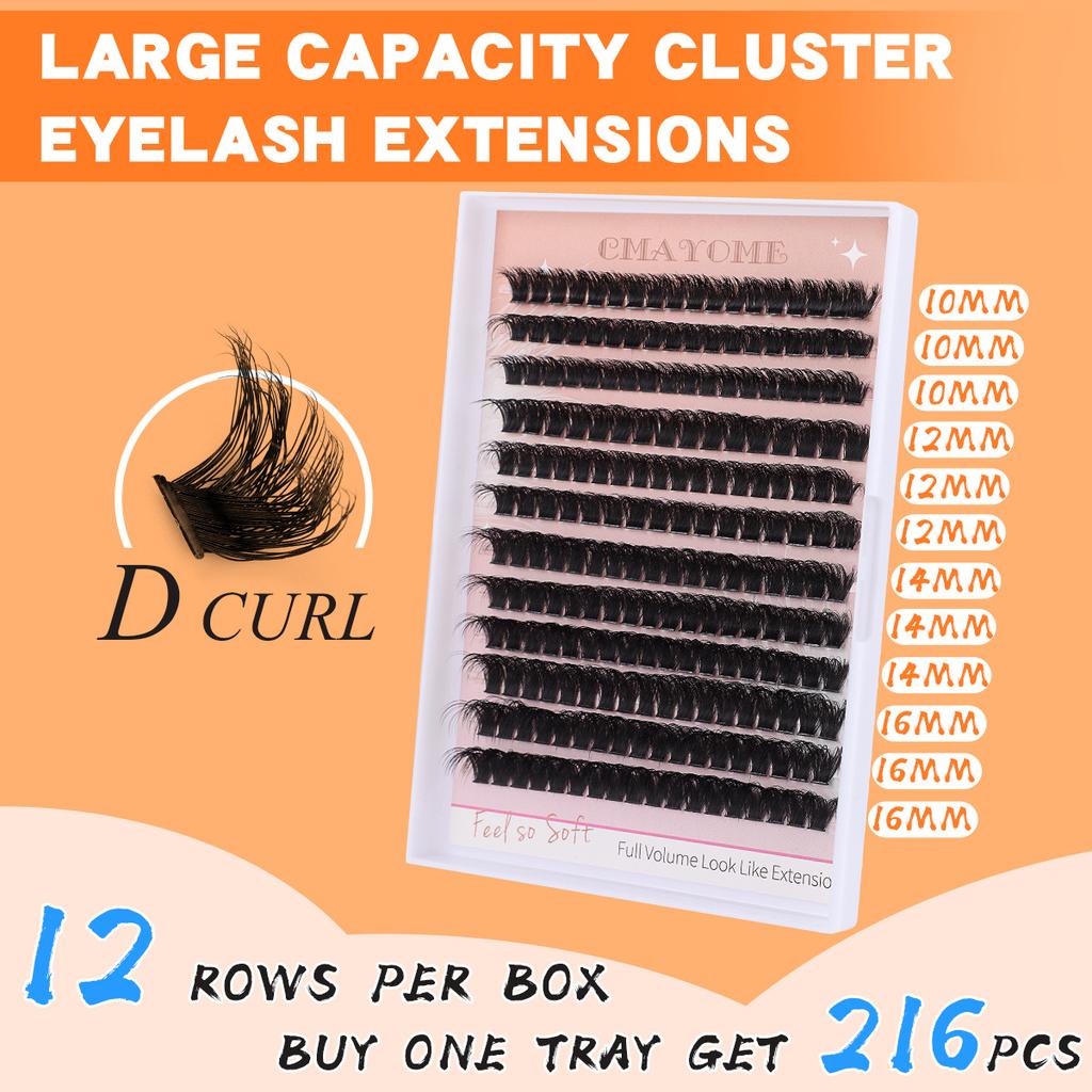 Diy Single Cluster Of Hot Melt False Eyelashes Simulation Natural Thick Self-Grafting Color Eyelashes