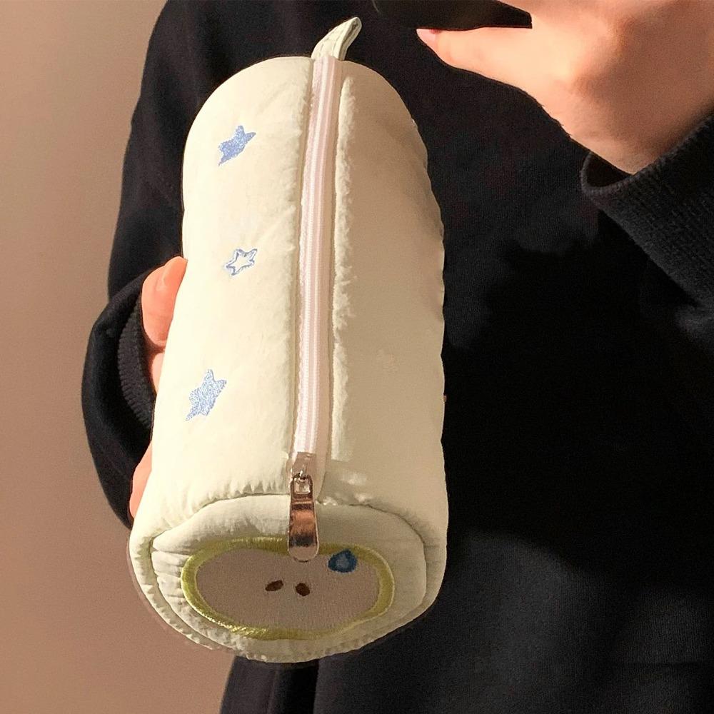 Little Star Pencil Case Pouch Embroidery Desk Storage Bag Cute Makeup Lipstick Bag  Students