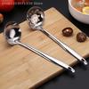 Korean Stainless Steel Thickening Spoon Creative Long Handle El  Pot Spoon Soup Ladle Home Kitchen Essential Tools