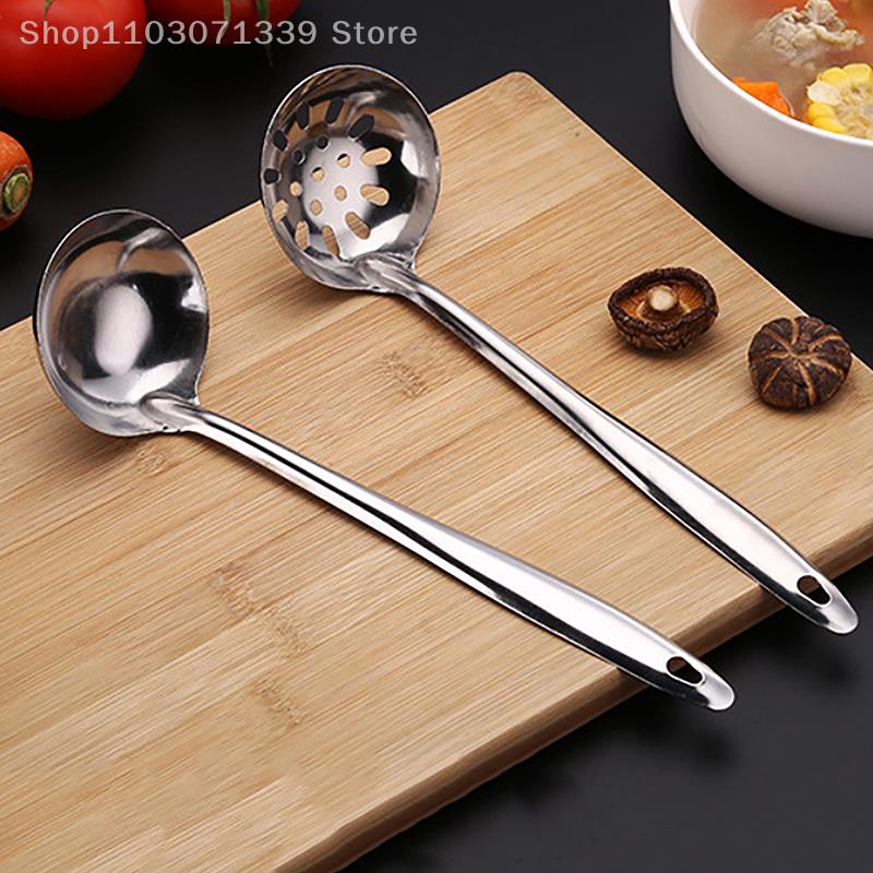 Korean Stainless Steel Thickening Spoon Creative Long Handle El  Pot Spoon Soup Ladle Home Kitchen Essential Tools