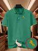 Herren Outdoor Golf Polohemd mit Pferdeprint - Einfaches und Stilvolles Polohemd, Business Casual T-Shirt - Kurzarm & Kragen, Tägliche Freizeitkleidung