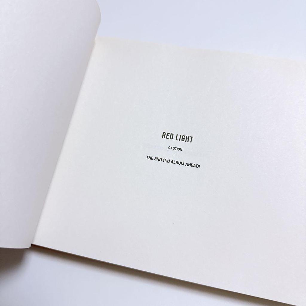 [USED] Limited Edition f(x) Red Light Album Booklet + Amber Trading Card