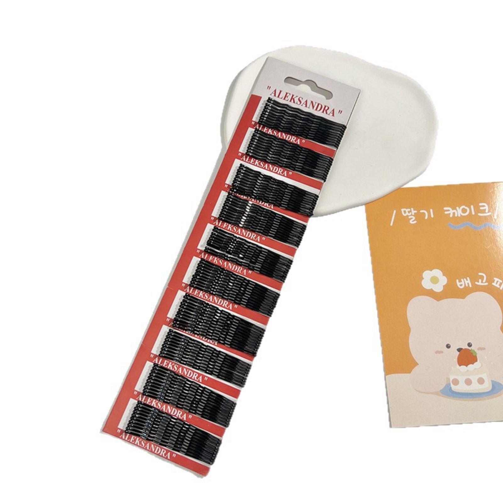 

Korean- Hair Clips, Straight Barrettes, Updo Pins, Bun Holders, Hair Forks, Hair Accessories, Hair Clips For Girls, Lacquer Finish One Size чёрный