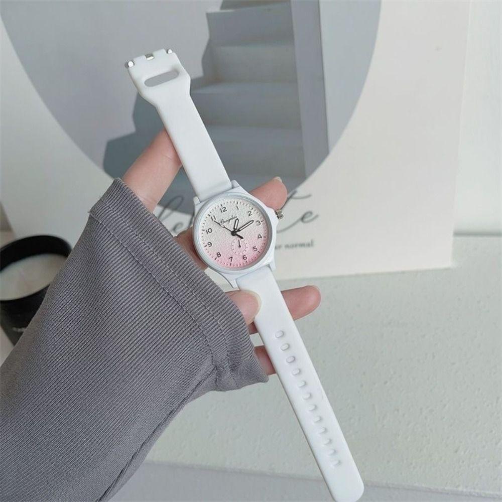 Silicone Strap Quartz Watch Quartz Movement Watch Creative Women's Watch  Gift
