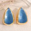New Water Drop Enamel Oil Drop Earrings Fashion Light Luxury High Sense Women's Earrings Versatile Ear Jewelry