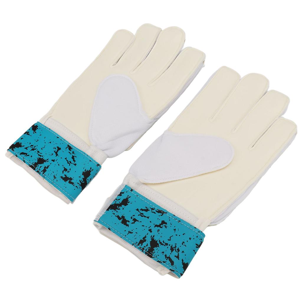 1 Pair Soccer Goalie Goalkeeper Gloves Football Gloves with Strong Grips Finger Protection Prevent Injuries Green Black