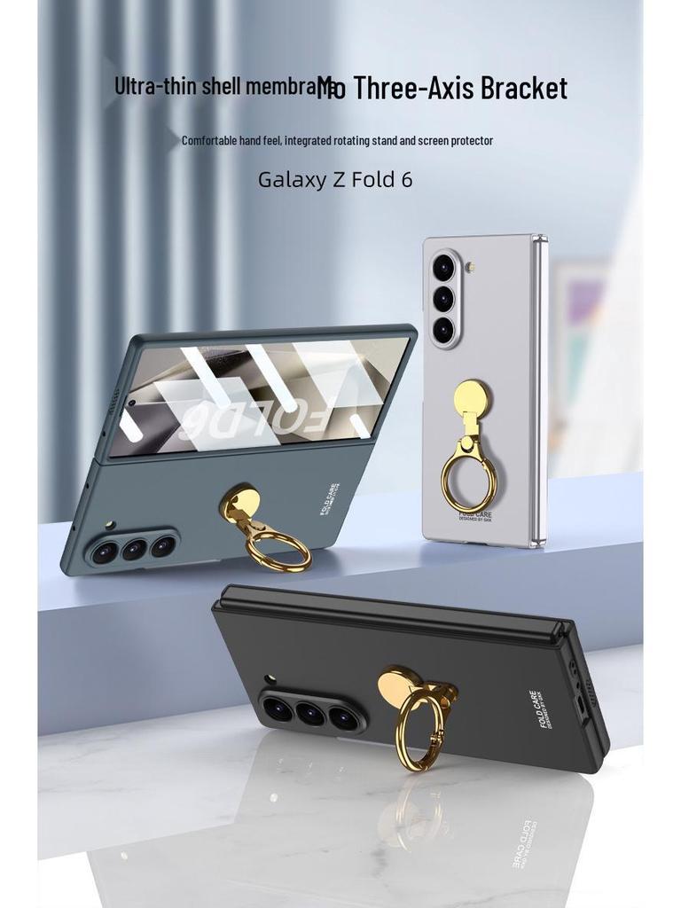 Schlanke faltbare Hülle mit Fingerring für Samsung Galaxy Z Fold6