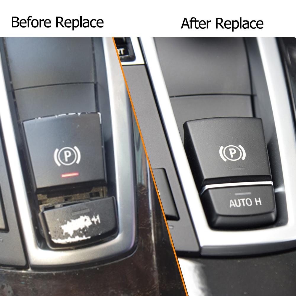 Electronic Hand Brake Parking Switch P Auto H Button Cover For BMW 5 6 7 X3 X4 X5 X6 F01 F02 F07 F10 F06 F25 F26 F15 F16
