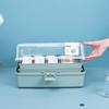 1PC Multifunctional Medical Box Storage Box Multi-layer Art Student Toolbox Flip Cover Storage Box First Aid Box