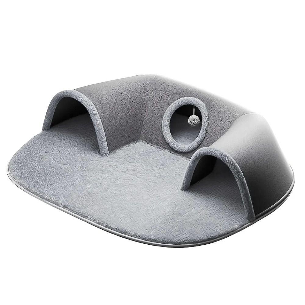 Warm Non-Slip Base Cat Tunnel Bed U-shaped Removable Washable Cat House Anti Dirty Cat Channel Pet Interactive