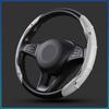 2pcs Carbon Fiber Non-Slip Steering Wheel Cover Car Accessories For BMW M Performance 1 3 5 7 Series M3 M4 M5 M6 X1 X3 X5 X6 X7 E30 E34 E36 E39 E4
